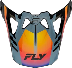 Fly Racing Formula CP Krypton Visor '24 Adult Gray Black Yellow Krypton