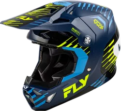 Fly Racing Adult Unisex Formula CP Helmet MX Full Face M Navy Fluorescent Yellow White