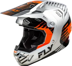 Fly Racing Adult Unisex Formula CP Helmet MX Full Face XS Silver Orange Black