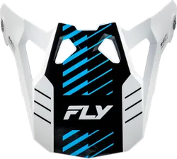 Fly Racing Formula CP Visor '25 Youth Adult White Red Blue Slice