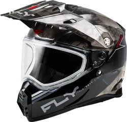 Fly Racing Adult Unisex Trekker Dual Conceal Helmet Snow XS Black Gray