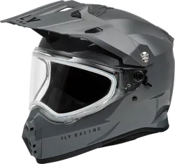 Fly Racing Adult Unisex Trekker Dual Solid Helmet Snow M Gray