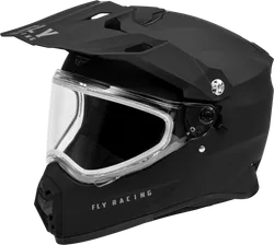 Fly Racing Adult Unisex Trekker Dual Solid Helmet Snow 2XL Matte Black