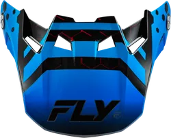 Fly Racing Formula CC Tektonic Visor '24 Youth Black Blue Tektonic