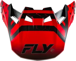 Fly Racing Formula CC Tektonic Visor '24 Adult Black Red Orange Tektonic
