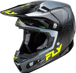 Fly Racing Adult Unisex Formula S Helmet MX Full Face L Gray Yellow