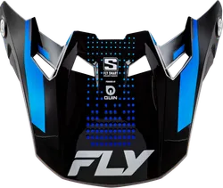 Fly Racing Formula S Visor '25 Youth Adult Black Blue Protocol