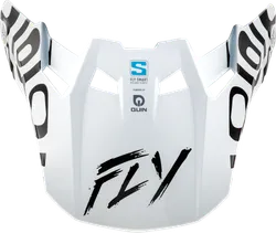 Fly Racing Formula S Visor '25 Youth Adult White Black Protocol