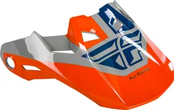 Fly Racing Formula Helmet Visor Youth Adult Gray Orange Blue Formula