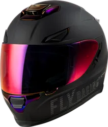 Fly Racing Adult Unisex Sentinel Solid Helmet Full Face Street XS Black Purple