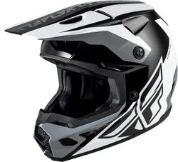 Fly Racing Adult Unisex Kinetic Crest Helmet MX Full Face XL Black Gray White