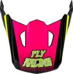Fly Racing Kinetic Helmet Visor '25 Youth Pink Black Scorched