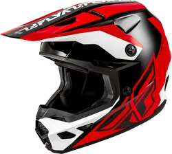 Fly Racing Adult Unisex Kinetic Crest Helmet MX Full Face M Red Black White