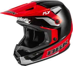 Fly Racing Adult Unisex Kinetic DBK Helmet MX Full Face XL Black Red