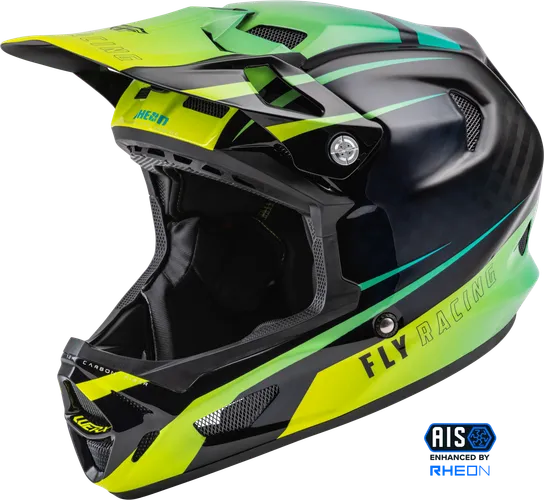 Fly Racing Adult Unisex Werx-R Carbon Helmet Full Face L Teal Fluorescent Yellow