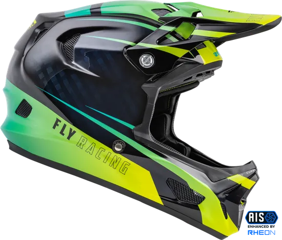 Fly Racing Adult Unisex Werx-R Carbon Helmet Full Face S Teal Fluorescent Yellow