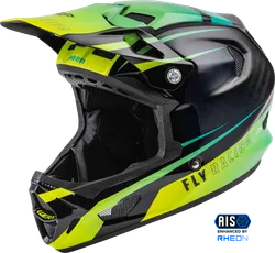 Fly Racing Adult Unisex Werx-R Carbon Helmet Full Face XL Teal Fluorescent Yellow