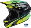 Fly Racing Adult Unisex Werx-R Carbon Helmet Full Face XL Teal Fluorescent Yellow
