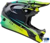 Fly Racing Adult Unisex Werx-R Carbon Helmet Full Face XL Teal Fluorescent Yellow