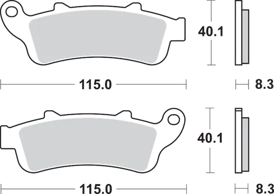 SBS Sintered Front Brake Pad Pair