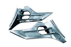 Kuryakyn Chrome Louvered Battery Box Covers Pair
