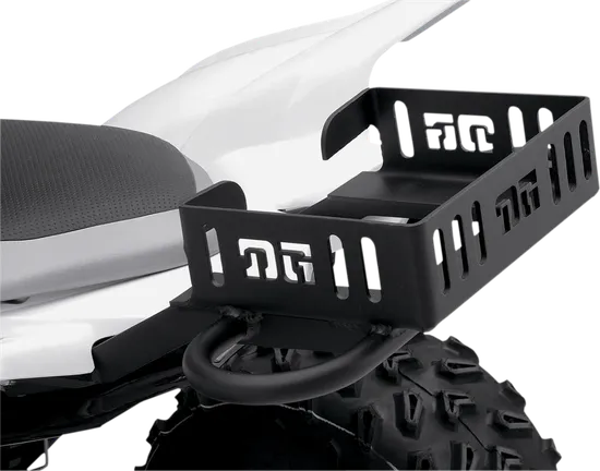 DG Six-Pack Rear Luggage Can Drink Cooler Rack Aluminum Black