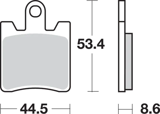 SBS Sintered Front Brake Pad Pair