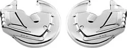 Kuryakyn Chrome Front Disc Brake Rotor Guards Covers