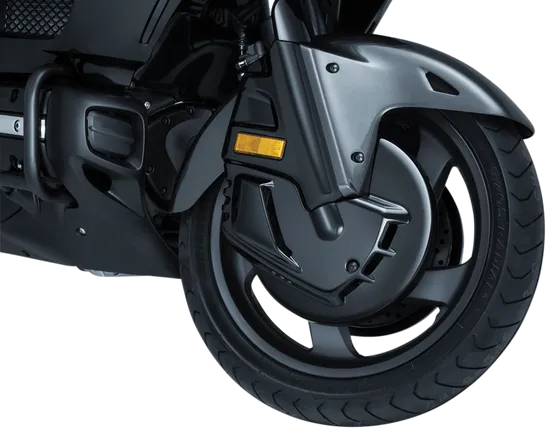 Kuryakyn Gloss Black Front Disc Brake Rotor Guards Covers Pair