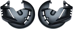 Kuryakyn Gloss Black Front Disc Brake Rotor Guards Covers Pair