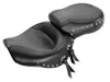 Mustang Black Studded 2 Up Wide Touring 1pc Seat