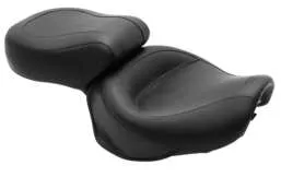 Mustang Black Vintage 2 Up Wide Touring 1pc Seat