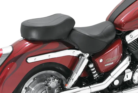 Mustang Black Vintage 2 Up Wide Touring 1pc Seat