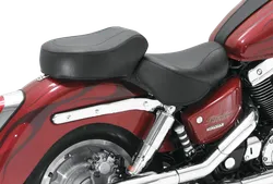 Mustang Black Vintage 2 Up Wide Touring 1pc Seat