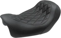 Mustang Black Diamond Stitch Wide Solo Seat