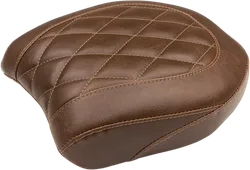 Mustang Brown Diamond Stitch Wide Tripper Passenger Seat