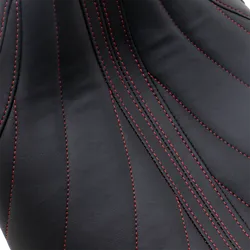 Mustang Black w Red Gravity Stitch Revere Journey Solo Seat