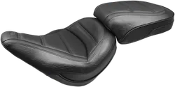 Mustang Black Tuck Roll Standard Touring Solo Driver Seat