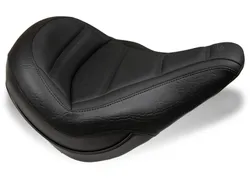 Mustang Black Tuck Roll Standard Touring Solo Driver Seat