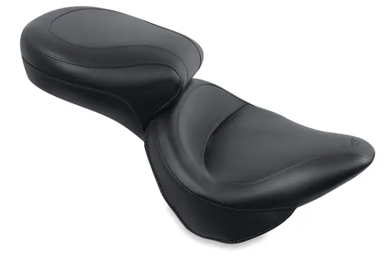 Mustang Black Vintage 2Up Wide Touring 1 pc Seat 1