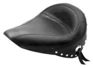 Mustang Black Studded Touring Solo Seat w Conchos