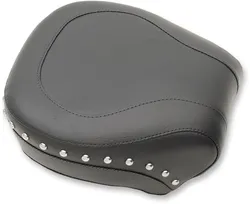 Mustang Black Studded Wide Touring Passenger Pillion Seat
