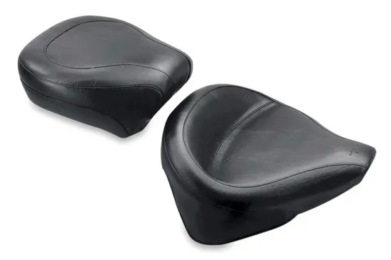 Mustang Black Wide Touring Front Solo Driver Seat