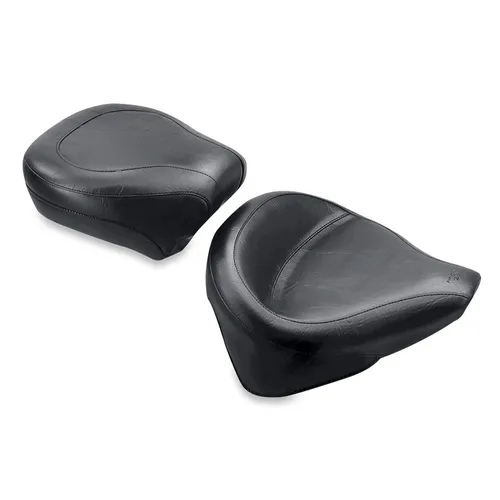 Mustang Black Wide Touring Rear Pillion Seat