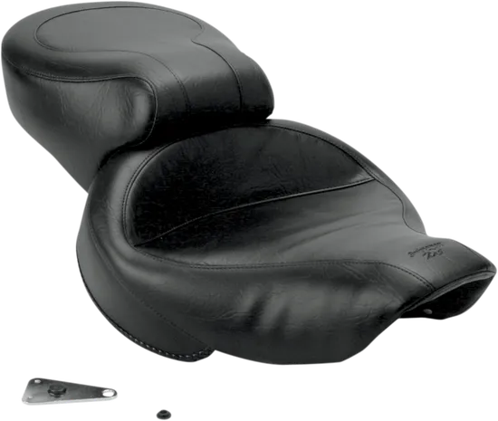 Mustang Black 2 Up Wide Touring 1pc Seat