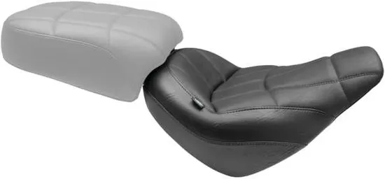Mustang Black Cube Stitch Touring Solo Driver Seat