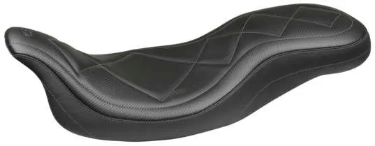 Mustang Black Carbon Gunmetal Stitch Super Tripper 1 pc Seat