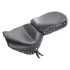 Mustang Black Studded 2 Up Wide Touring 2pc Seat