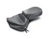 Mustang Black Studded 2 Up Wide Touring 2pc Seat