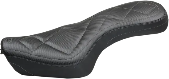 Mustang Black Carbon Gunmetal Stitch Super Tripper 1pc Seat